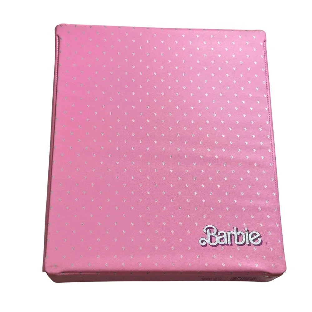 Vintage 1985 Barbie Fashion Doll Case Pink Vinyl Storage Trunk Mattel 2810-0440